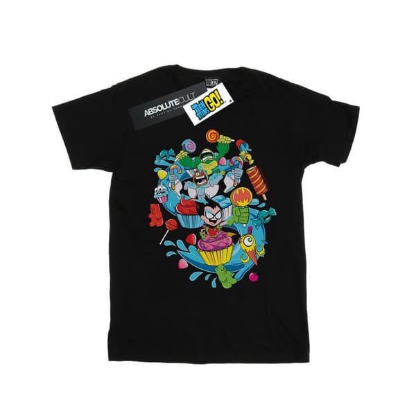 DC Comics Girls Teen Titans Go Candy Mania Cotton T-Shirt