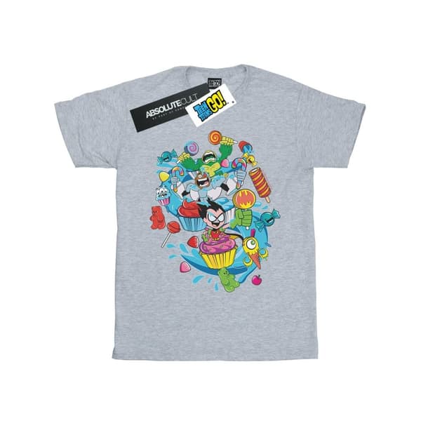 DC Comics Girls Teen Titans Go Candy Mania Cotton T-Shirt