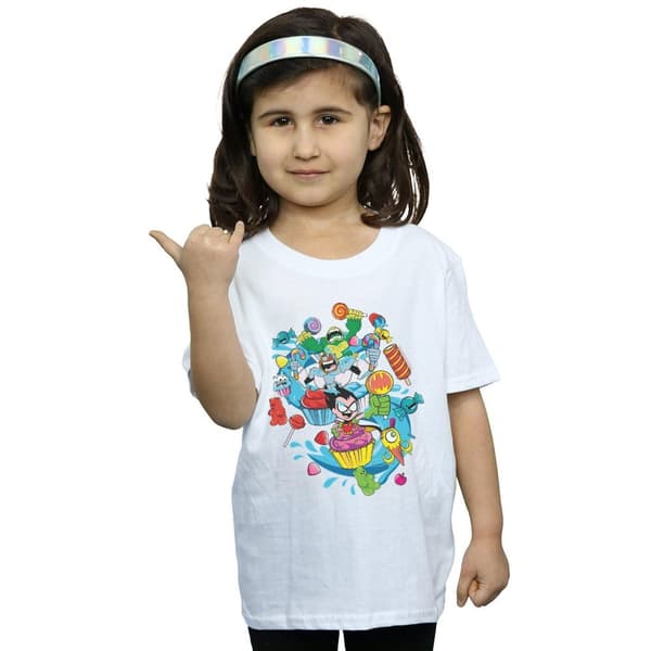 DC Comics Girls Teen Titans Go Candy Mania Cotton T-Shirt