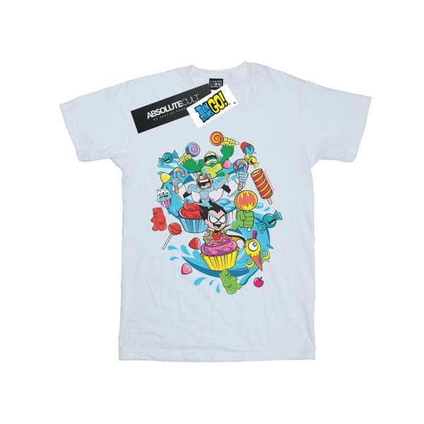 DC Comics Girls Teen Titans Go Candy Mania Cotton T-Shirt