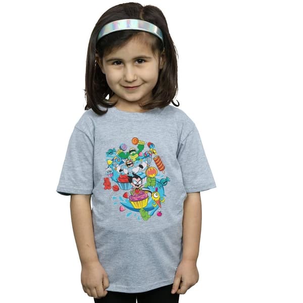 DC Comics Girls Teen Titans Go Candy Mania Cotton T-Shirt