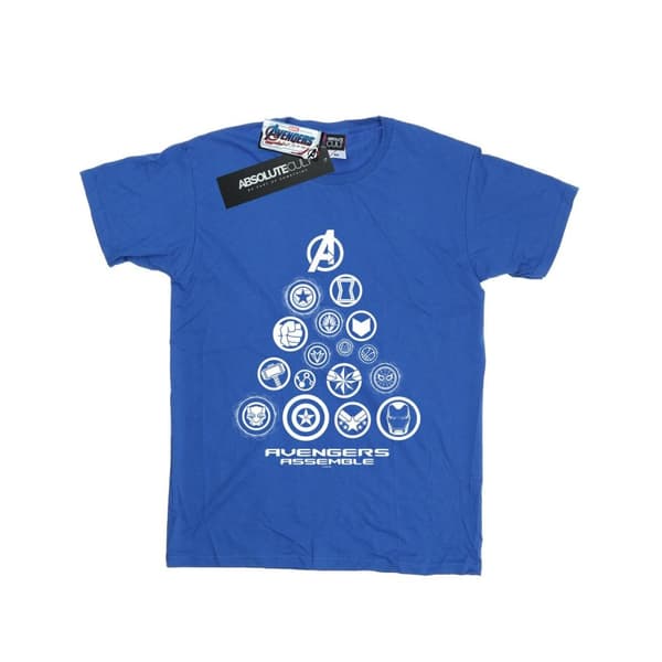 Marvel Womens/Ladies Avengers Endgame Pyramid Icons Cotton Boyfriend T-Shirt