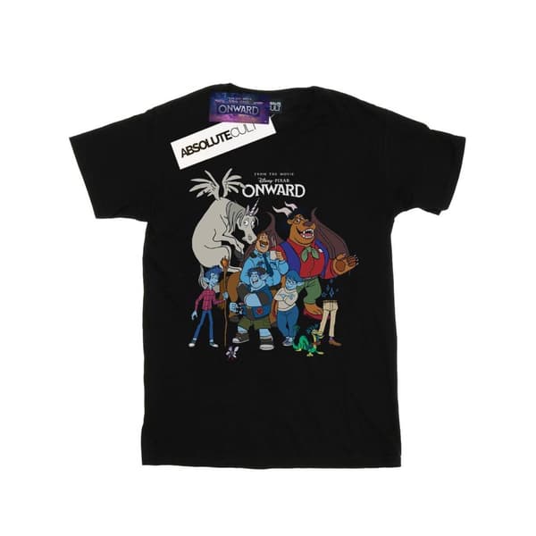 Disney T-shirt med karaktärscollage "Onward" för herrar Black XXL