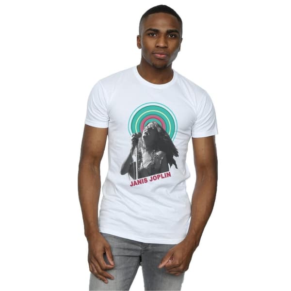 Janis Joplin Halo Photo T-shirt för herrar