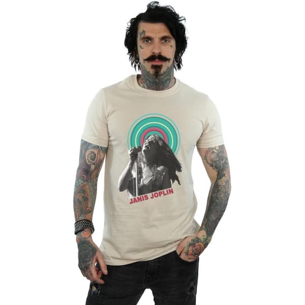 Janis Joplin Halo Photo T-shirt för herrar