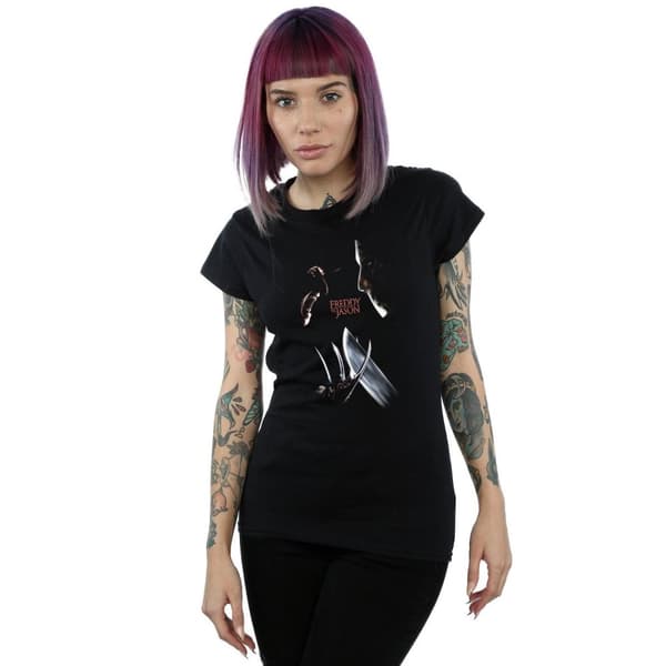 A Nightmare On Elm Street Dam/Tjej Freddy Vs Jason T-shirt i bomull