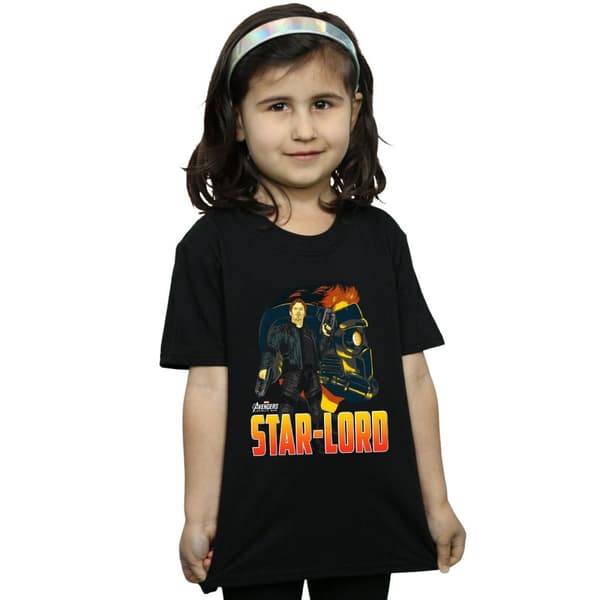 Marvel Girls Avengers Infinity War Star Lord Character Cotton T-Shirt
