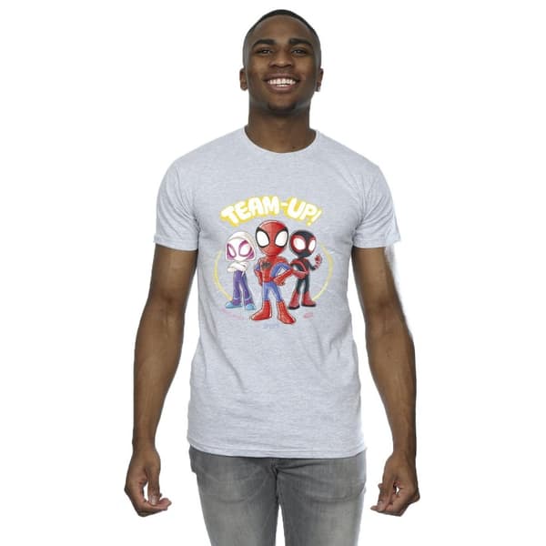 Marvel Mens Spidey And His Amazing Friends Sketch T-Shirt