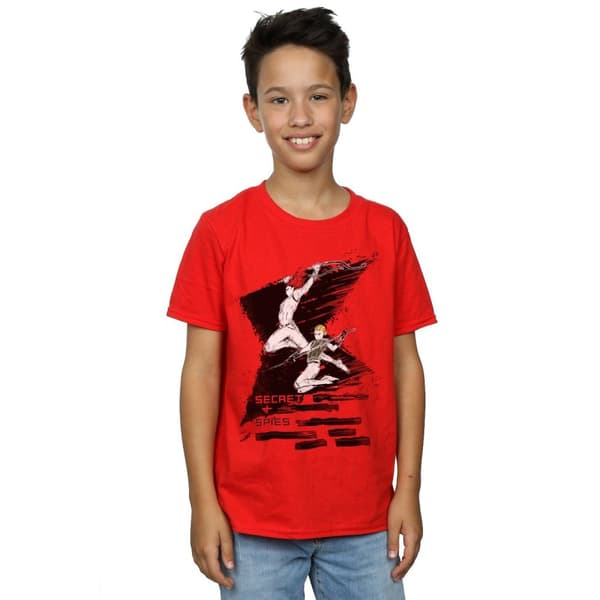 Marvel Boys Black Widow Movie Secrets 4 Spies T-Shirt