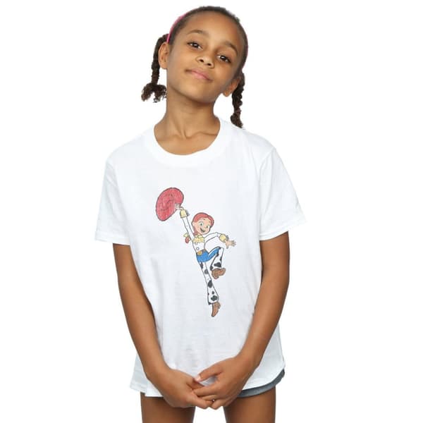 Disney Girls Toy Story 4 Jessie Jump Pose Cotton T-Shirt
