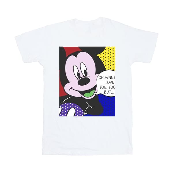 Disney Mens Musse Pigg Oh Mimmi Pop Art T-shirt