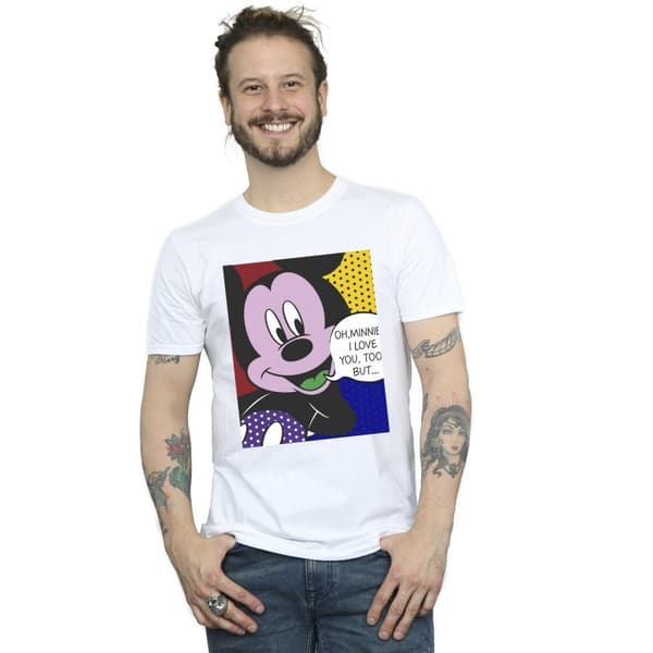 Disney Mens Musse Pigg Oh Mimmi Pop Art T-shirt