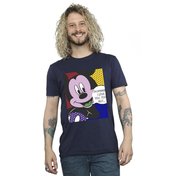 Disney Mens Musse Pigg Oh Mimmi Pop Art T-shirt