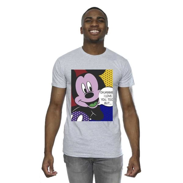 Disney Mens Musse Pigg Oh Mimmi Pop Art T-shirt