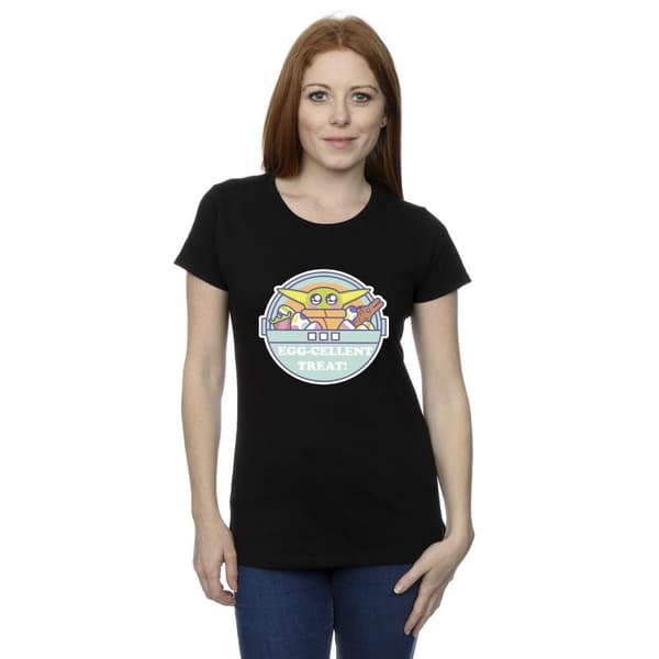 Star Wars Womens/Ladies The Mandalorian Eggcellent Easter Cotton T-Shirt