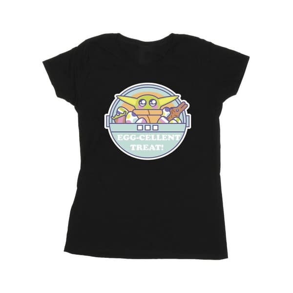 Star Wars Womens/Ladies The Mandalorian Eggcellent Easter Cotton T-Shirt