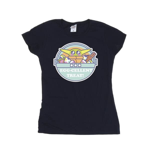 Star Wars Womens/Ladies The Mandalorian Eggcellent Easter Cotton T-Shirt