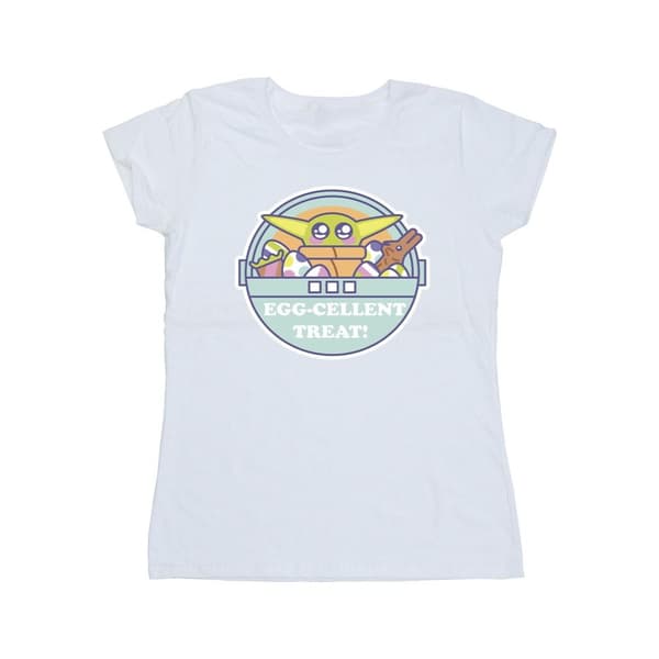 Star Wars Womens/Ladies The Mandalorian Eggcellent Easter Cotton T-Shirt