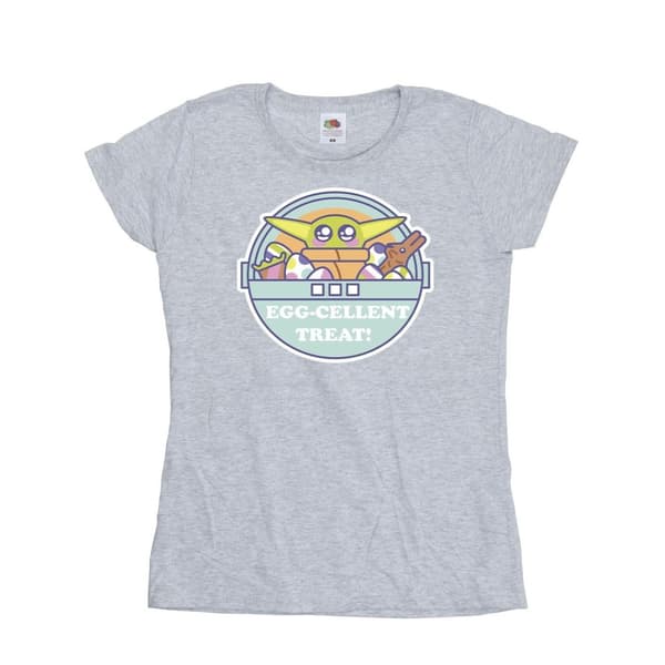 Star Wars Womens/Ladies The Mandalorian Eggcellent Easter Cotton T-Shirt