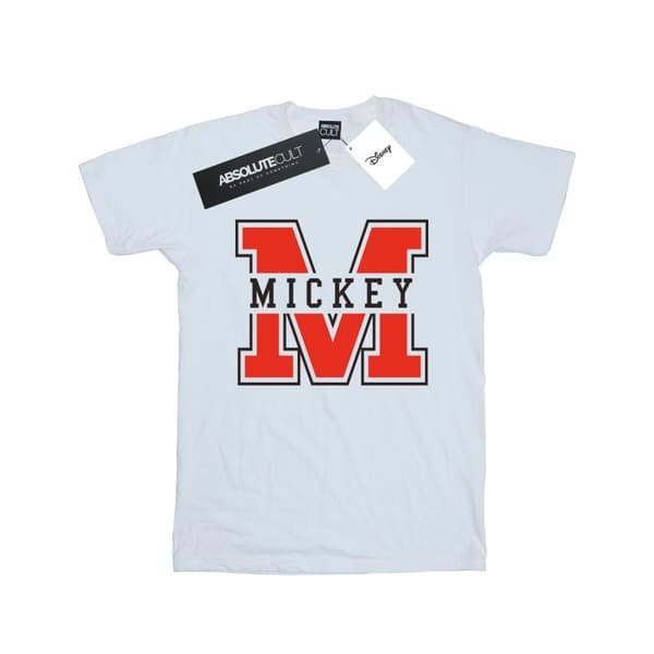 Disney Womens/Ladies Mickey Mouse M Cotton Boyfriend T-Shirt