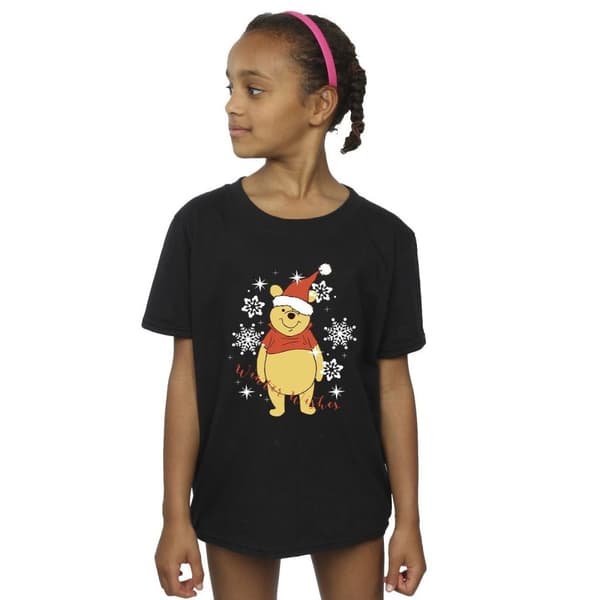 Disney Winnie the Pooh Winter Wishes T-shirt i bomull för flickor