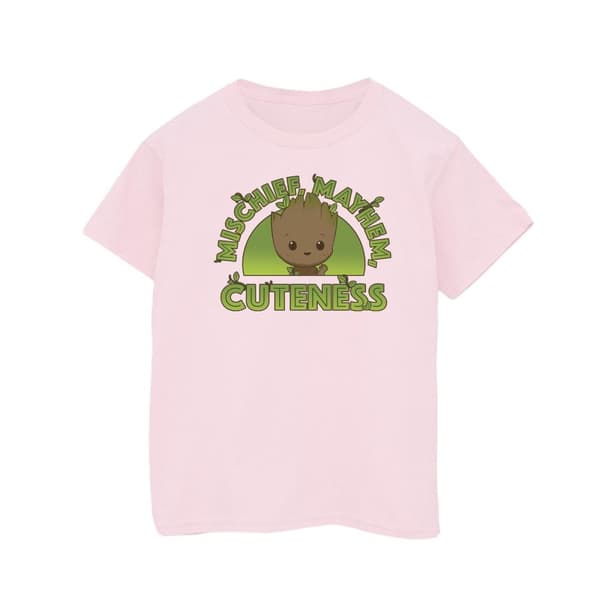 Marvel T-shirt i bomull för flickor - I Am Groot Mischief Mayhem
