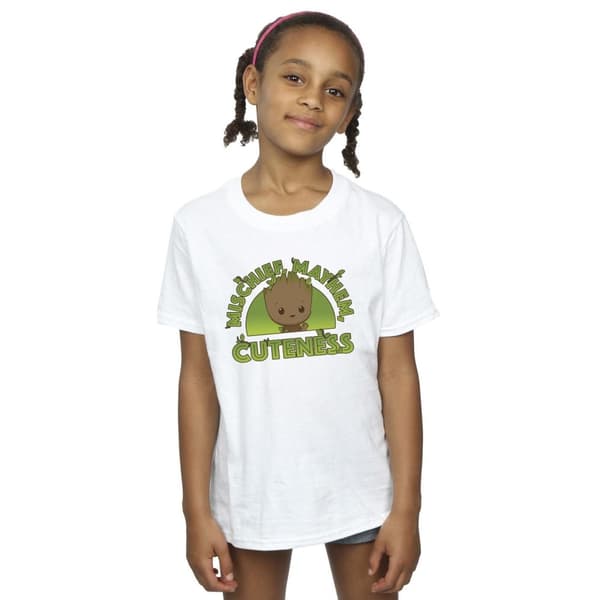 Marvel T-shirt i bomull för flickor - I Am Groot Mischief Mayhem