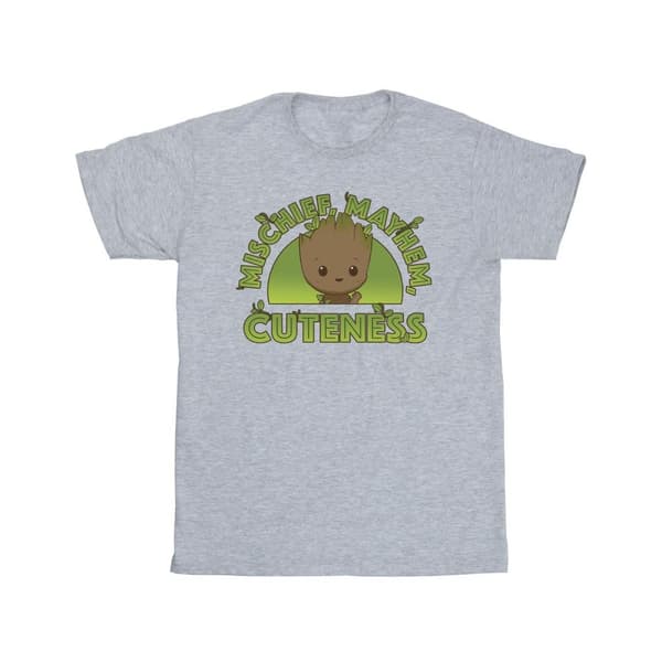 Marvel T-shirt i bomull för flickor - I Am Groot Mischief Mayhem