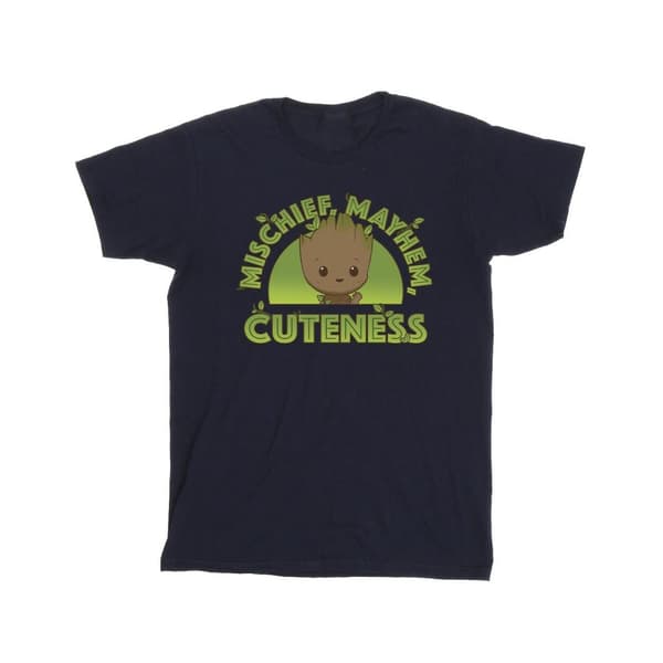Marvel T-shirt i bomull för flickor - I Am Groot Mischief Mayhem