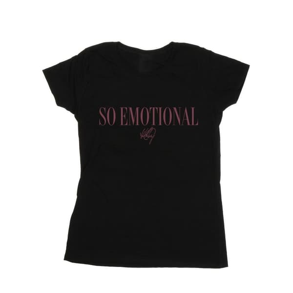 Whitney Houston Womens/Ladies So Emotional Cotton T-Shirt Black XXL