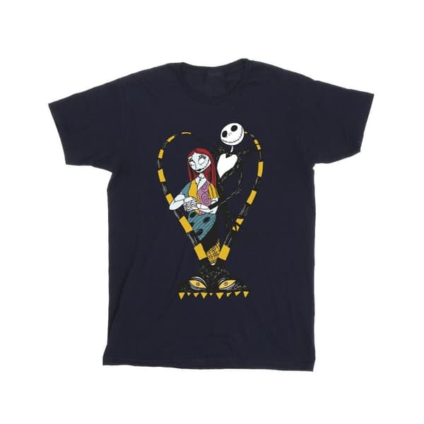 The Nightmare Before Christmas Girls Heart Jack Cotton T-Shirt