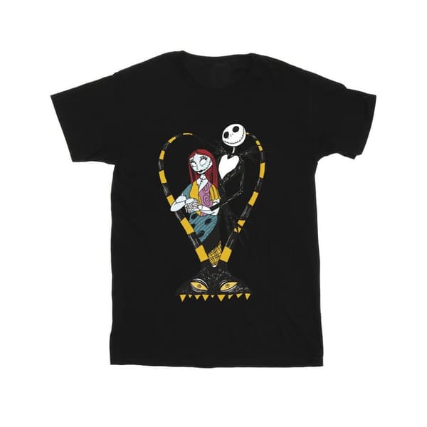 The Nightmare Before Christmas Girls Heart Jack Cotton T-Shirt