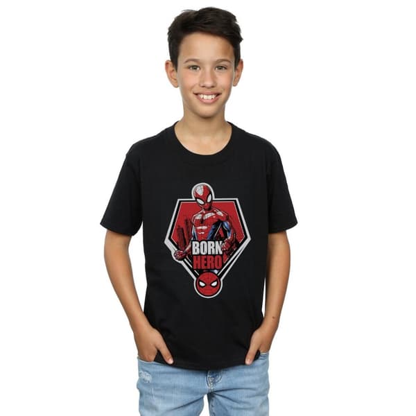 Marvel Boys Spider-Man Born Hero T-Shirt