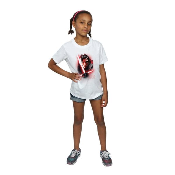 Star Wars Girls The Last Jedi Kylo Ren Brushed Cotton T-Shirt
