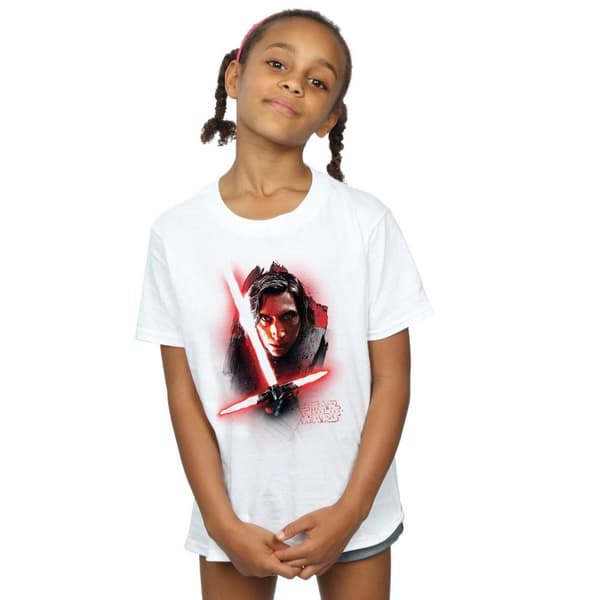 Star Wars Girls The Last Jedi Kylo Ren Brushed Cotton T-Shirt