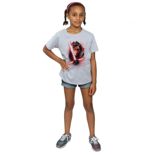 Star Wars Girls The Last Jedi Kylo Ren Brushed Cotton T-Shirt