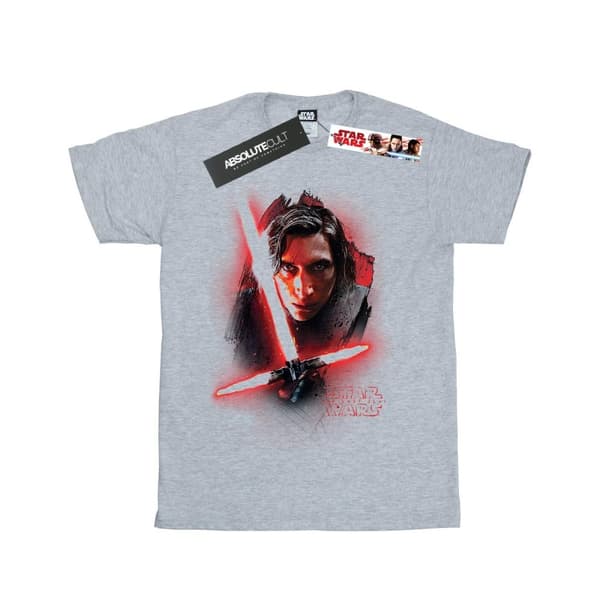 Star Wars Girls The Last Jedi Kylo Ren Brushed Cotton T-Shirt