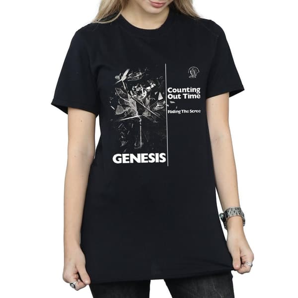 Genesis Dam/Lady Counting Out Time Boyfriend T-shirt i bomull