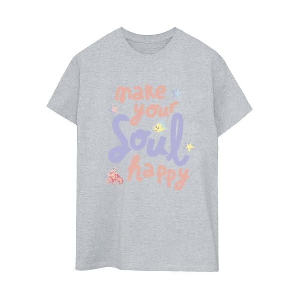 Disney Dam/Tjej Den lilla sjöjungfrun Happy Boyfriend T-shirt i bomull