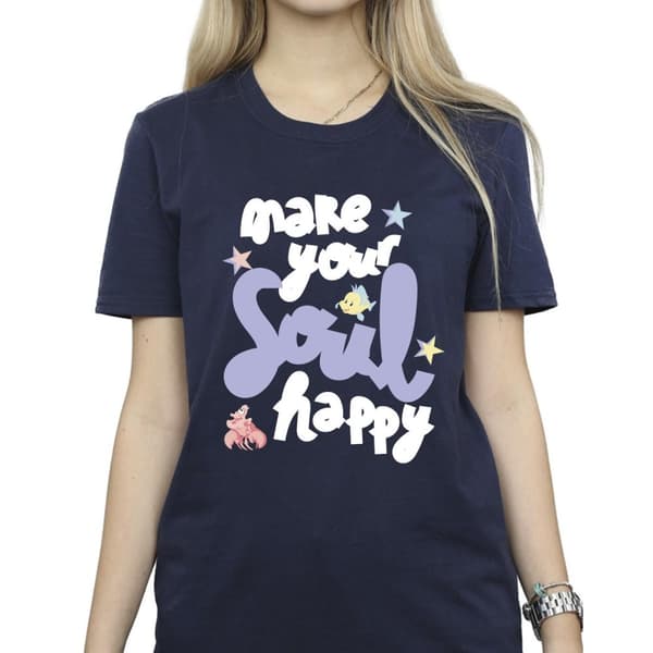Disney Dam/Tjej Den lilla sjöjungfrun Happy Boyfriend T-shirt i bomull