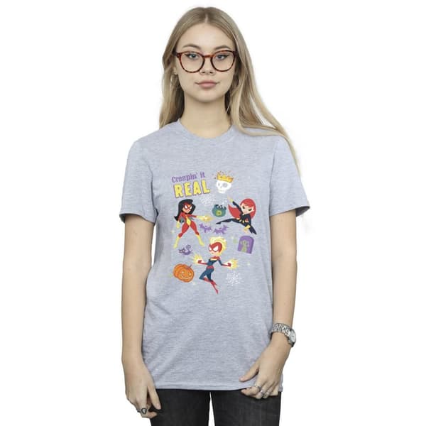 Marvel Womens/Ladies Creepin It Real Cotton Boyfriend T-Shirt