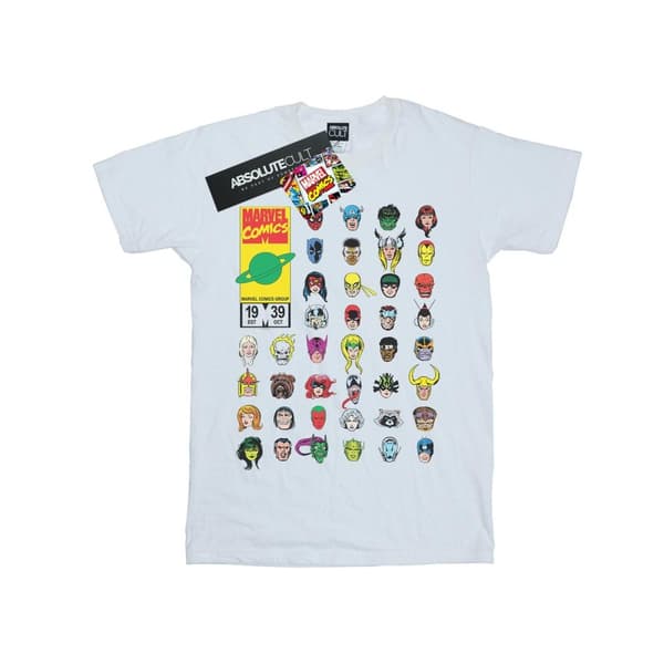Marvel Mens Marvel Comics Heads Cover T-Shirt