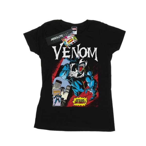 Marvel Womens/Ladies Venom Read Our Lips Cotton T-Shirt