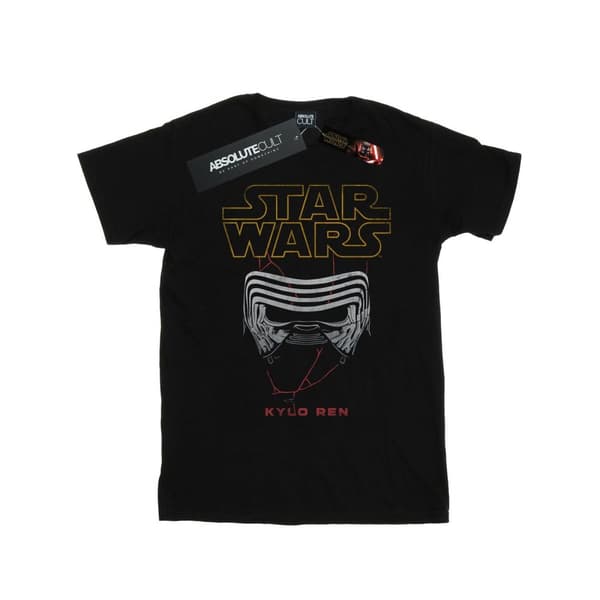 Star Wars: The Rise of Skywalker Kylo-hjälm t-shirt i bomull för flickor