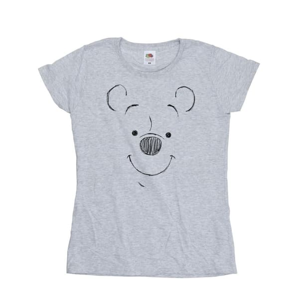Disney Dam/Tjej Winnie The Pooh Winnie The Pooh Face T-shirt i bomull