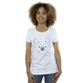 Miniatyrbild 2 av 3: Disney Dam/Tjej Winnie The Pooh Winnie The Pooh Face T-shirt i bomull