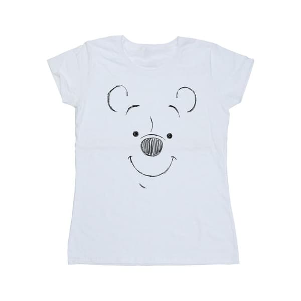 Disney Dam/Tjej Winnie The Pooh Winnie The Pooh Face T-shirt i bomull