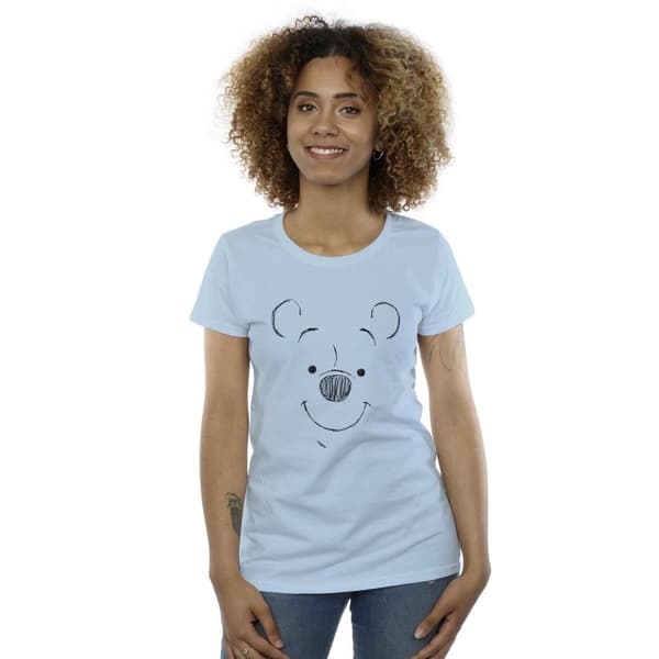 Disney Dam/Tjej Winnie The Pooh Winnie The Pooh Face T-shirt i bomull