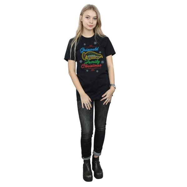 National Lampoon´s Christmas Vacation Womens/Ladies Griswold Family Christmas Cotton Boyfriend T-Shirt