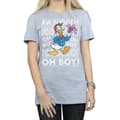 Miniatyrbilde 3 av 5: Disney Womens/Ladies Donald Duck Christmas Fair Isle Cotton Boyfriend T-Shirt